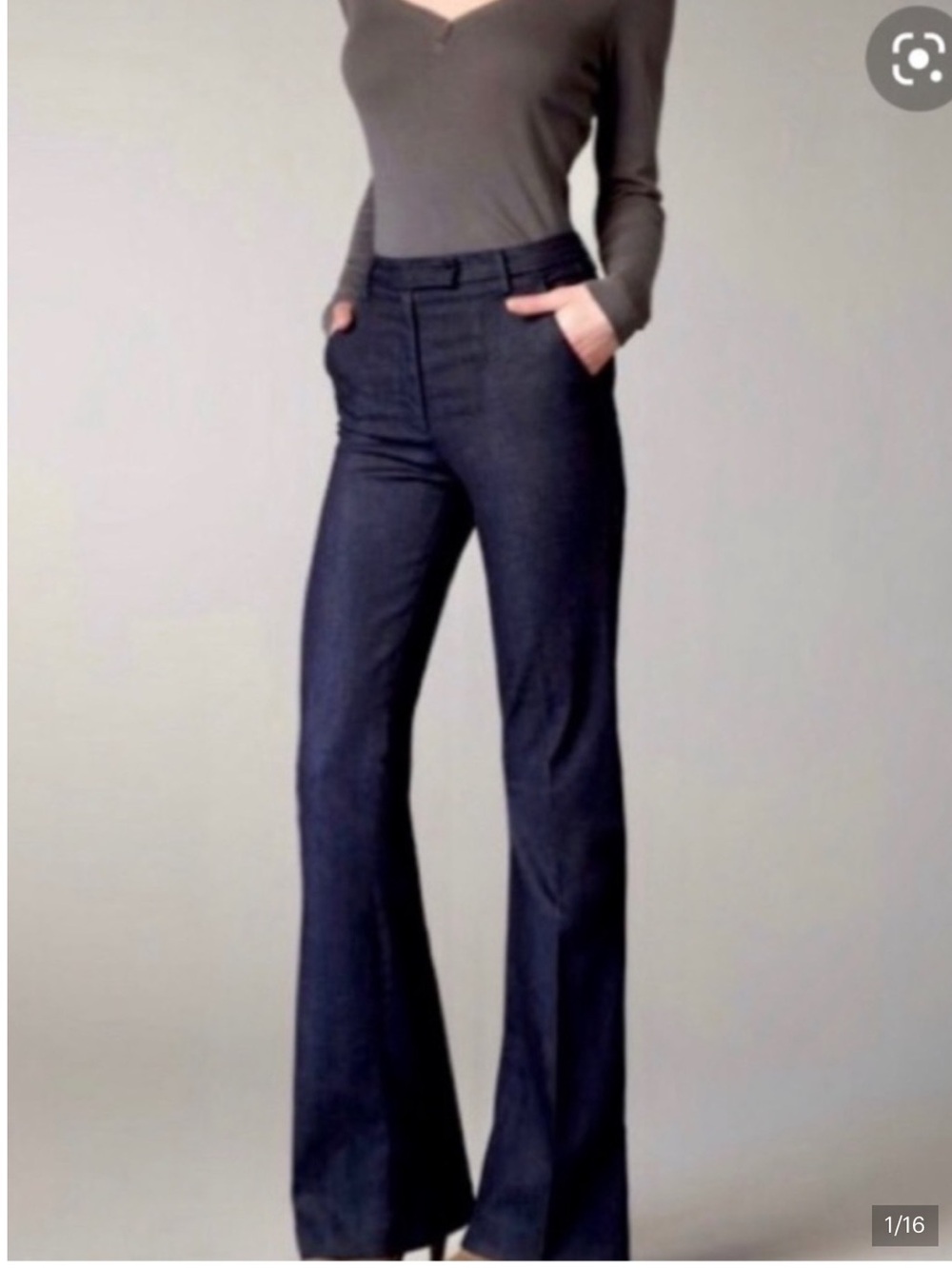 CURRENT/ELLIOTT Bride The High Rise Neat Flare Trouser Size 26